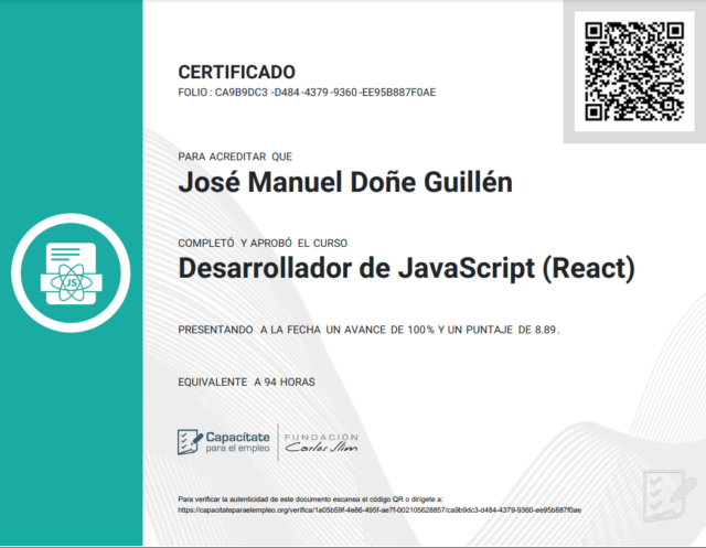 JavaScript Developer (React)