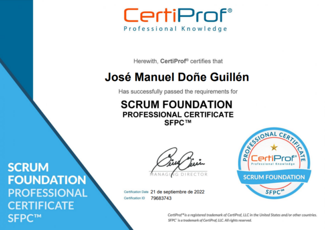 Scrum Foundation (SFPC)